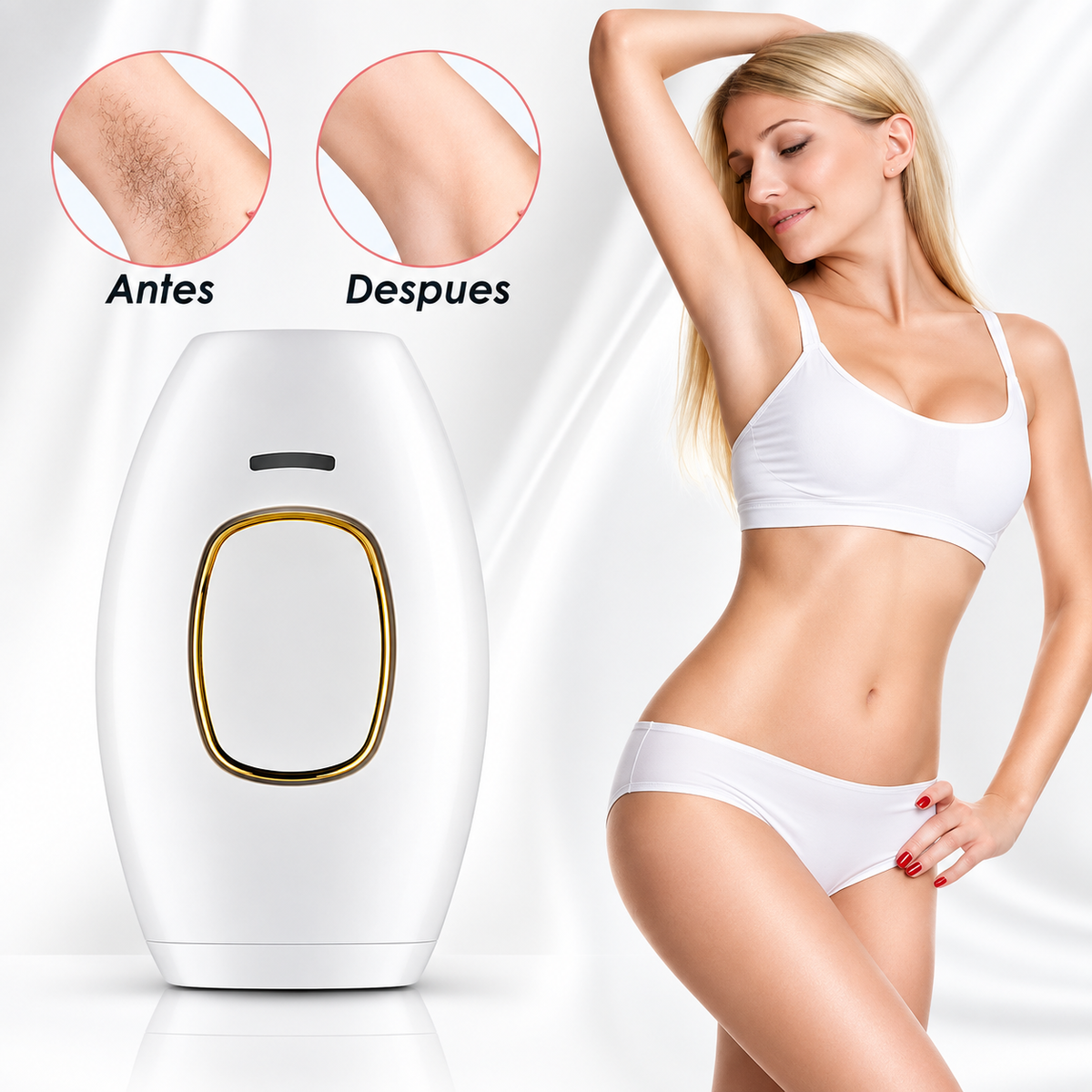 Depiladora Láser IPL de 500,000 Pulsos con Rejuvenecimiento ✨💖