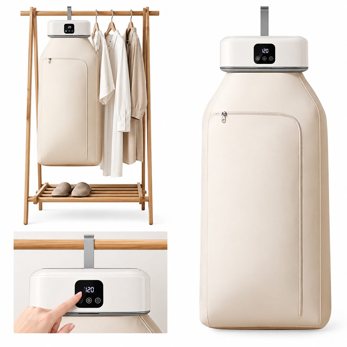 Secador de Ropa Portátil Plegable BOPAI 600W 🌬️👕
