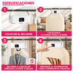Secador de Ropa Portátil Plegable BOPAI 600W 🌬️👕