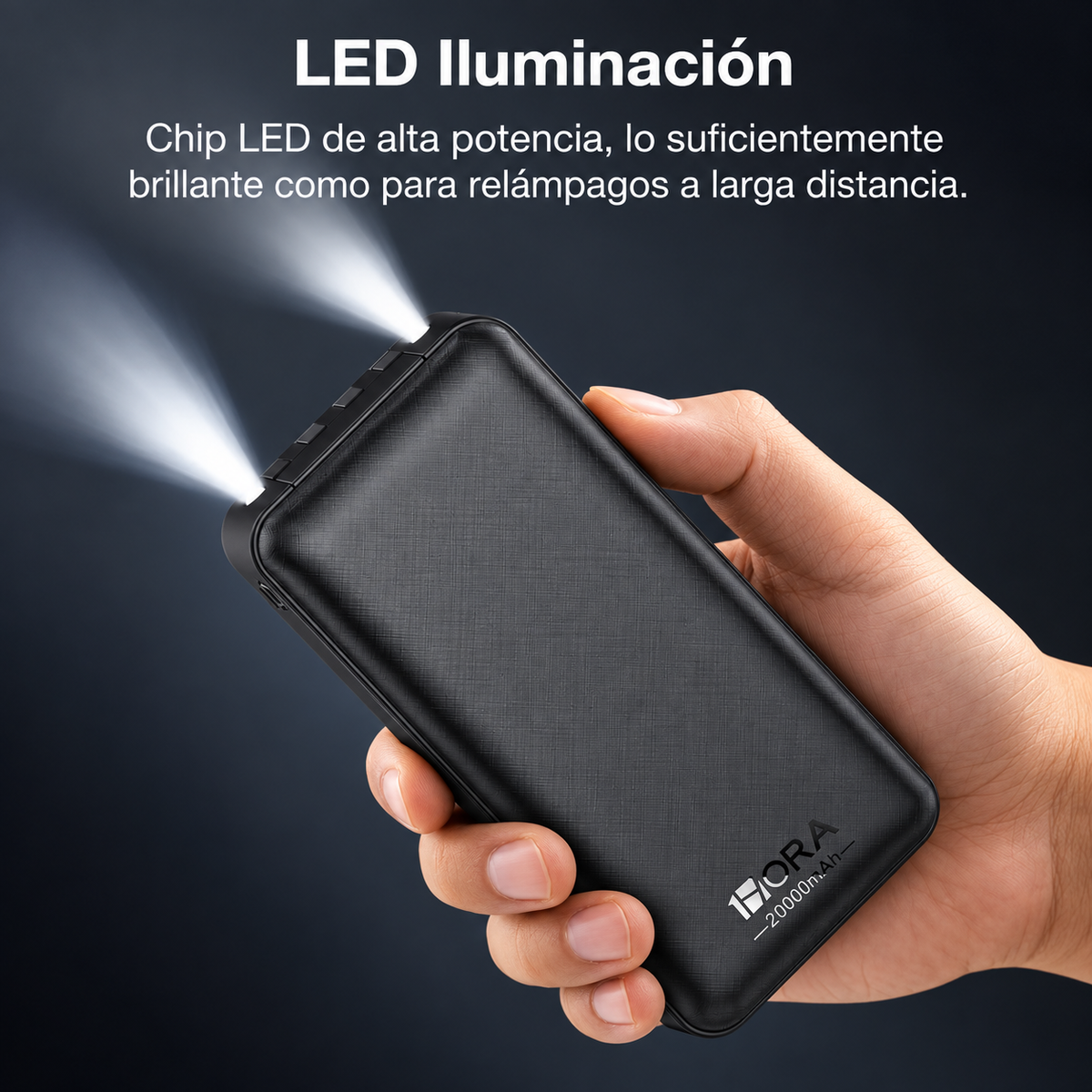 Power Bank 1Hora 20,000mAh con Pantalla Digital y 4 Cables Integrados 🔋📱