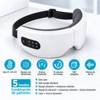 Masajeador Ocular Inteligente con Compresión Térmica y Bluetooth