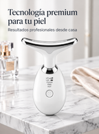 Masajeador Facial y de Cuello 3 en 1 con Luz LED e Iones