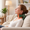 Masajeador Ergonómico de Cuello y Espalda con Calor Terapéutico "Tortuga" 🐢💆♂️✨