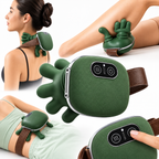 Masajeador Ergonómico de Cuello y Espalda con Calor Terapéutico "Tortuga" 🐢💆♂️✨